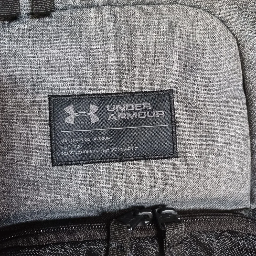Under Armour Training Division Backpack Black Grey MOLLE Charged Cushioning Bag